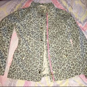 H&M girls leopard print jacket